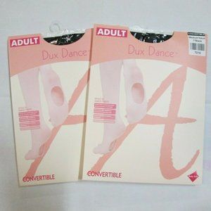 Tights 2 New Adult Black Convertible Dance Ballet SA MA LA XL Womens Transition